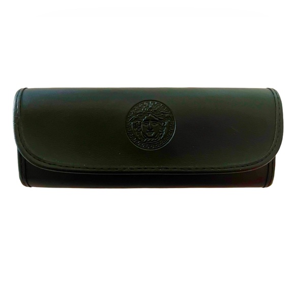 Versace LIKE NEW Black Sunglasses w/Silver Medusa & Case: All Sales Final main image 6